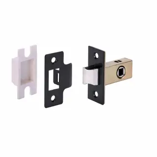 H1111BM - Hunta Matt Black 52mm &lpar;35mm Backset&rpar; Narrow Stile Tubular Latch
