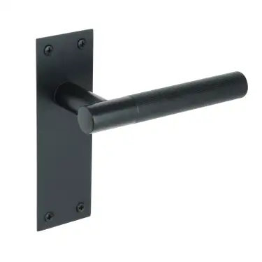 Click Here To Enlarge This Photo Of H2252BM - Hunta Levada Linear Lever Latch on Flat Plate Matt Black