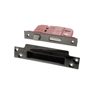 Atlantic - ALKSASH5LK3BN British Standard 5 Lever Key Sashlock 3" - Black Nickel