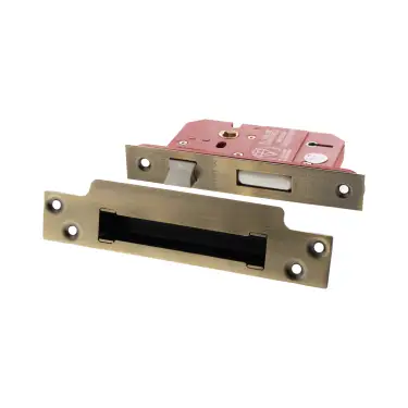 Click Here To Enlarge This Photo Of Atlantic - ALKSASH5LK3MAB British Standard 5 Lever Key Sashlock 3" - Matt Antique Brass