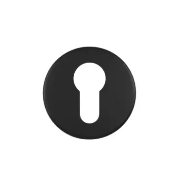 Click Here To Enlarge This Photo Of ZCS2001G3PCB Zoo Hardware Euro Profile Escutcheon - 52mm x 8mm &lpar;Grade 201&rpar; Powder Coated Black
