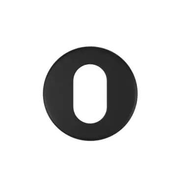 Click Here To Enlarge This Photo Of ZCS2003G3PCB Zoo Hardware Oval Profile Escutcheon - 52mm x 8mm &lpar;Grade 201&rpar; Powder Coated Black