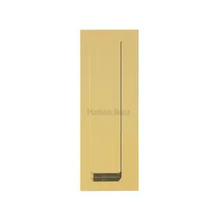 C1862-PB M&period;Marcus Heritage Brass Offset Flush Pull for Swing Door Polished Brass finish