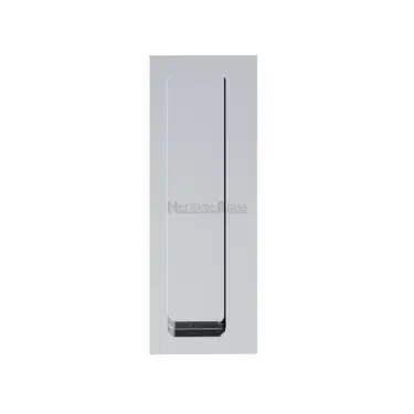 Click Here To Enlarge This Photo Of C1862-PC M&period;Marcus Heritage Brass Offset Flush Pull for Swing Door Polished Chrome finish