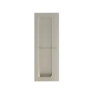 C1862-SN M&period;Marcus Heritage Brass Offset Flush Pull for Swing Door Satin Nickel finish