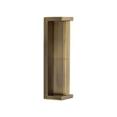 Click Here To Enlarge This Photo Of C1874-AT M&period;Marcus Heritage Brass Sliding Flush Pull Antique Brass finish