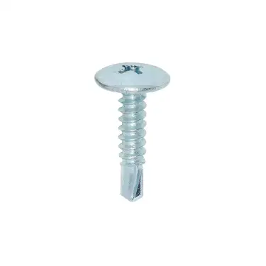 Click Here To Enlarge This Photo Of TIMCO Self-Drilling Wafer Head Silver Screws