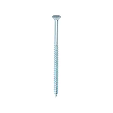 Click Here To Enlarge This Photo Of TIMCO Twin-Threaded Countersunk Silver Woodscrews
