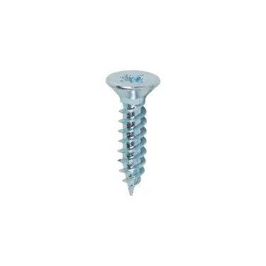 Click Here To Enlarge This Photo Of TIMCO Twin-Threaded Countersunk Silver Woodscrews