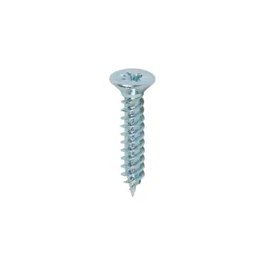 Click Here To Enlarge This Photo Of TIMCO Twin-Threaded Countersunk Silver Woodscrews