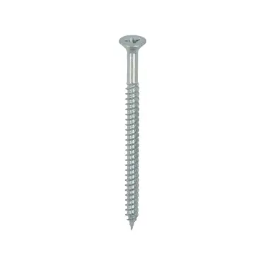 Click Here To Enlarge This Photo Of TIMCO Twin-Threaded Countersunk Silver Woodscrews