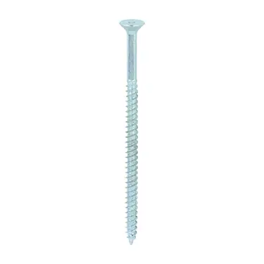 Click Here To Enlarge This Photo Of TIMCO Twin-Threaded Countersunk Silver Woodscrews