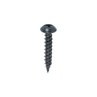Click Here To Enlarge This Photo Of TIMCO Twin-Threaded Round Head Black Woodscrews