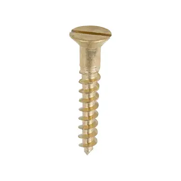Click Here To Enlarge This Photo Of TIMCO Solid Brass Countersunk Woodscrews