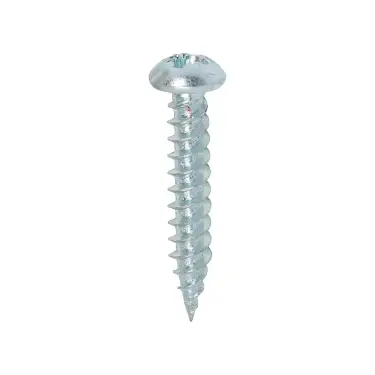 Click Here To Enlarge This Photo Of TIMCO Twin-Threaded Round Head Silver Woodscrews