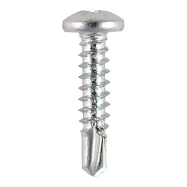 Click Here To Enlarge This Photo Of TIMCO Self-Drilling Metal Framing Pan Head Silver Screws