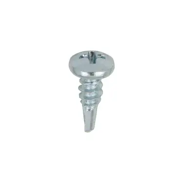 Click Here To Enlarge This Photo Of TIMCO Self-Drilling Metal Framing Pan Head Silver Screws