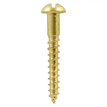 Click Here To Enlarge This Photo Of TIMCO Solid Brass Round Head Woodscrews