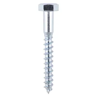 Click Here To Enlarge This Photo Of TIMCO Coach Screws Hex Head Silver