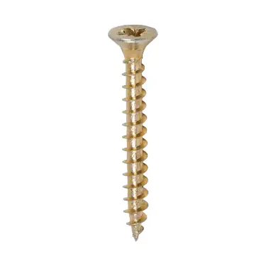 Click Here To Enlarge This Photo Of TIMCO Solo Countersunk Gold Woodscrews