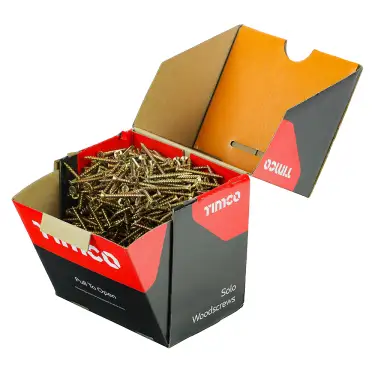 Click Here To Enlarge This Photo Of TIMCO Solo Countersunk Gold Woodscrews