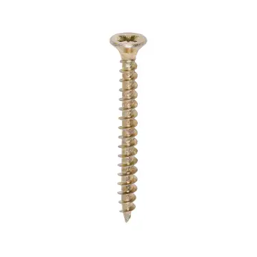 Click Here To Enlarge This Photo Of TIMCO Solo Countersunk Gold Woodscrews