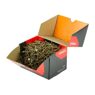Click Here To Enlarge This Photo Of TIMCO Solo Countersunk Gold Woodscrews