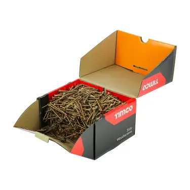 Click Here To Enlarge This Photo Of TIMCO Solo Countersunk Gold Woodscrews