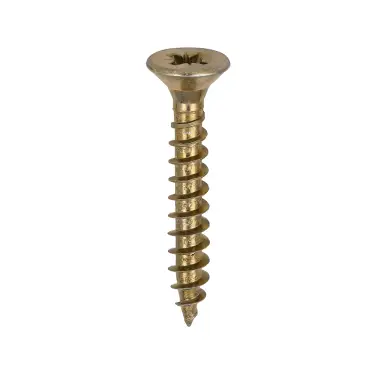 Click Here To Enlarge This Photo Of TIMCO Solo Countersunk Gold Woodscrews