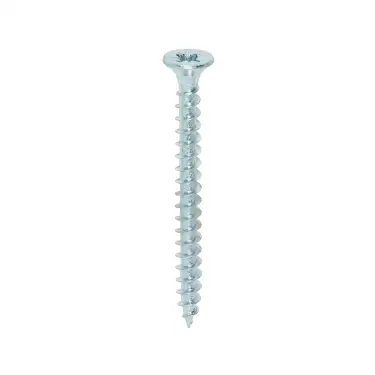 Click Here To Enlarge This Photo Of TIMCO Solo Countersunk Silver Woodscrews