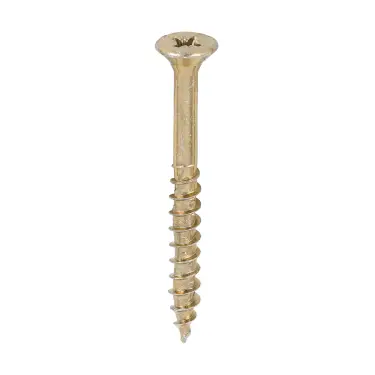 Click Here To Enlarge This Photo Of TIMCO Velocity Premium Multi-Use Countersunk Gold Woodscrews