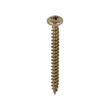 Click Here To Enlarge This Photo Of TIMCO Classic Multi-Purpose Pan Head Gold Woodscrews