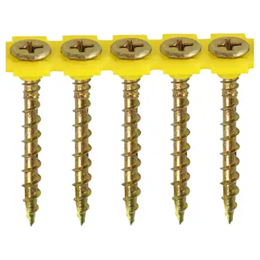 Click Here To Enlarge This Photo Of TIMCO Collated Solo Countersunk Gold Woodscrews