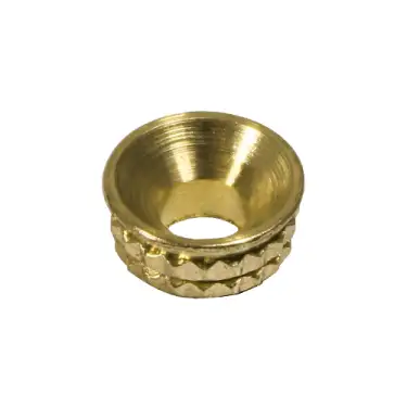 Click Here To Enlarge This Photo Of TIMCO Knurled Brass Inset Screw Cup