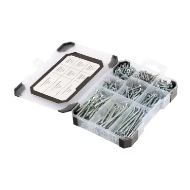 Click Here To Enlarge This Photo Of TIMCO Countersunk Silver Woodscrews Mixed Tray - TRAY370