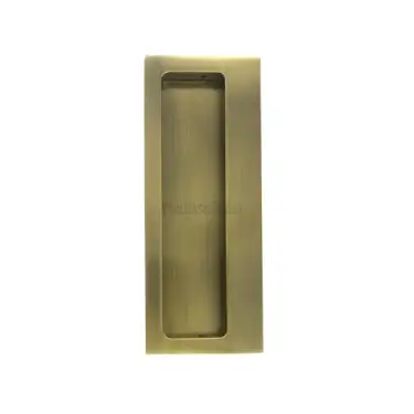 Click Here To Enlarge This Photo Of C1862-AT M&period;Marcus Heritage Brass Offset Flush Pull for Swing Door Antique Brass finish
