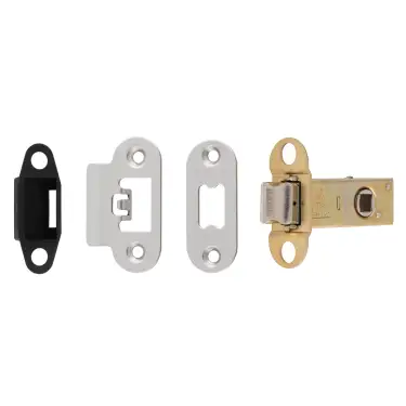 Click Here To Enlarge This Photo Of TLS5025BSS&sol;R  - Carlisle Brass Easi-T Heavy Duty 64mm Tubular Latch &lpar;Radius Corners&rpar; Polished Stainless Steel