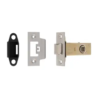 TLS5025SSS  - Carlisle Brass Easi-T Heavy Duty 64mm Tubular Latch &lpar;Square Corners&rpar; Satin Stainless Steel