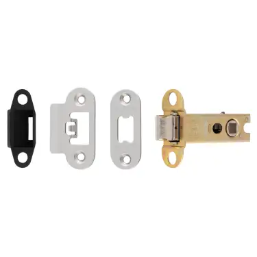 Click Here To Enlarge This Photo Of TLS5030BSS&sol;R  - Carlisle Brass Easi-T Heavy Duty 76mm Tubular Latch &lpar;Radius Corners&rpar; Bright Stainless Steel