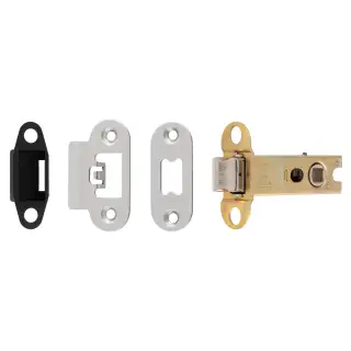 TLS5030BSS&sol;R  - Carlisle Brass Easi-T Heavy Duty 76mm Tubular Latch &lpar;Radius Corners&rpar; Bright Stainless Steel