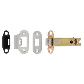 TLS5040SSS&sol;R  - Carlisle Brass Easi-T Heavy Duty 102mm Tubular Latch &lpar;Radius Corners&rpar; Satin Stainless Steel