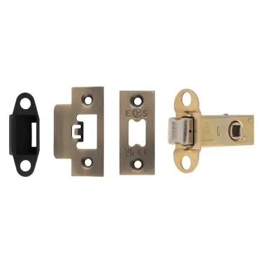Click Here To Enlarge This Photo Of TLS5025AB  - Carlisle Brass Easi-T Heavy Duty 64mm Tubular Latch &lpar;Square Corners&rpar; Antique Brass