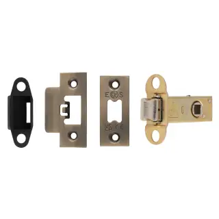 TLS5025AB  - Carlisle Brass Easi-T Heavy Duty 64mm Tubular Latch &lpar;Square Corners&rpar; Antique Brass