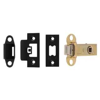 TLS5025MB  - Carlisle Brass Easi-T Heavy Duty 64mm Tubular Latch &lpar;Square Corners&rpar; Matt Black
