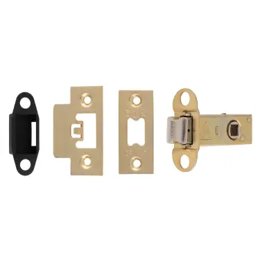 Click Here To Enlarge This Photo Of TLS5025SB  - Carlisle Brass Easi-T Heavy Duty 64mm Tubular Latch &lpar;Square Corners&rpar; Satin Brass