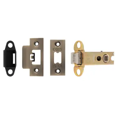Click Here To Enlarge This Photo Of TLS5030AB  - Carlisle Brass Easi-T Heavy Duty 76mm Tubular Latch &lpar;Square Corners&rpar; Antique Brass