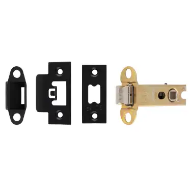 Click Here To Enlarge This Photo Of TLS5030MB  - Carlisle Brass Easi-T Heavy Duty 76mm Tubular Latch &lpar;Square Corners&rpar; Matt Black