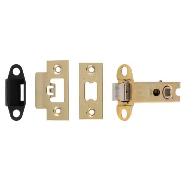 Click Here To Enlarge This Photo Of TLS5030PVD  - Carlisle Brass Easi-T Heavy Duty 76mm Tubular Latch &lpar;Square Corners&rpar; Stainless Brass