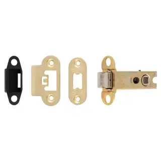 TLS5030SB&sol;R  - Carlisle Brass Easi-T Heavy Duty 76mm Tubular Latch &lpar;Radius Corners&rpar; Satin Brass