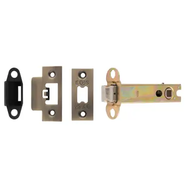 Click Here To Enlarge This Photo Of TLS5040AB  - Carlisle Brass Easi-T Heavy Duty 102mm Tubular Latch &lpar;Square Corners&rpar; Antique Brass